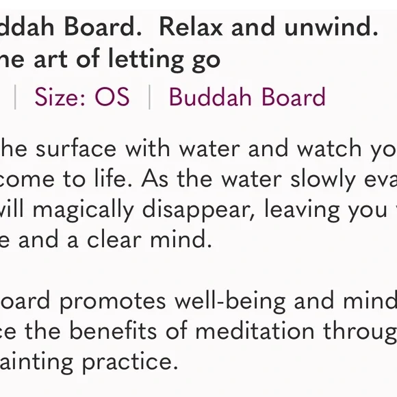 NEW Buddha Board, Relaxing, Master Art of Letting Go by painting and creating - Picture 6 of 7